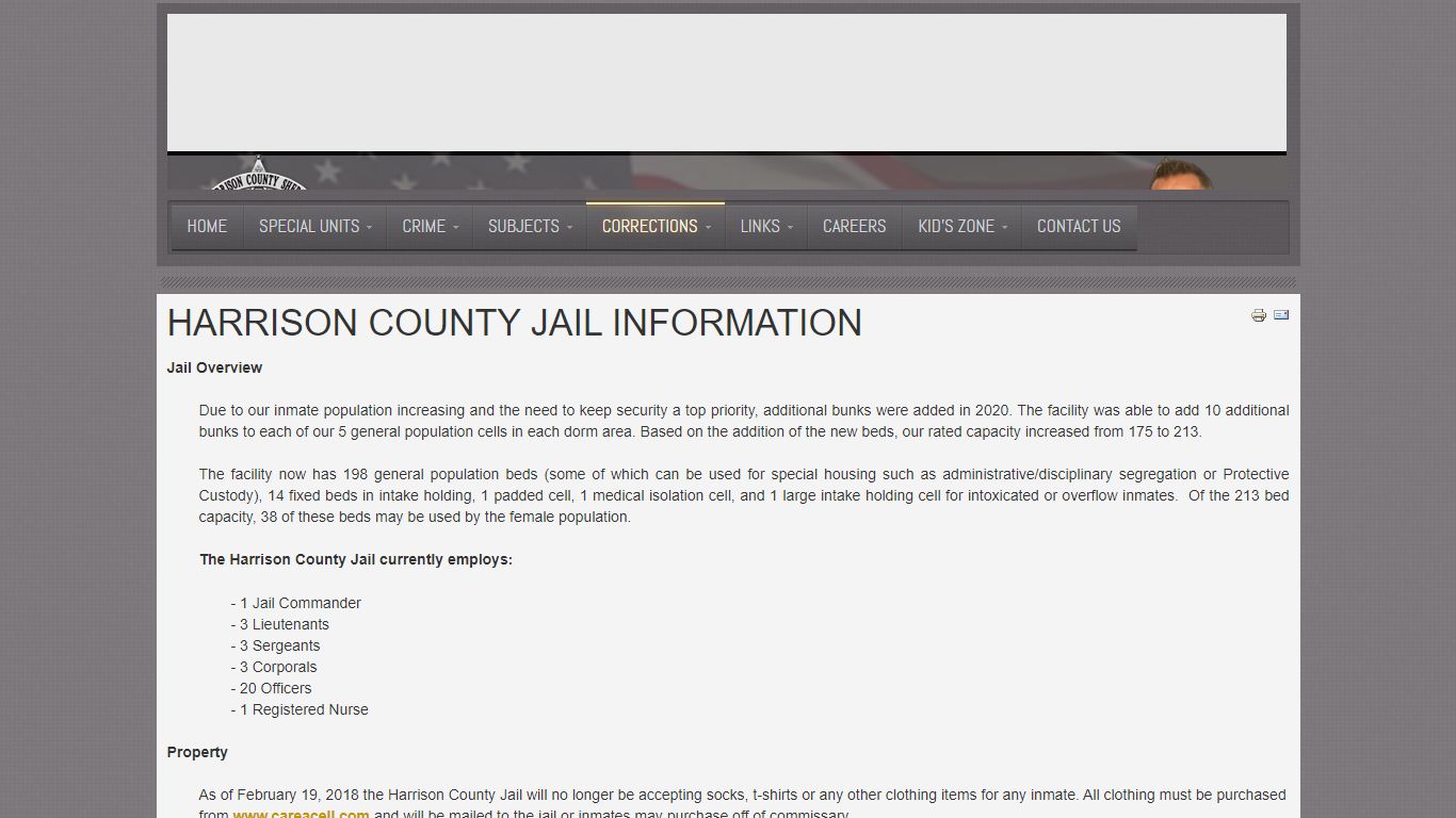 Harrison County Indiana Jail Information - hcsdin.net